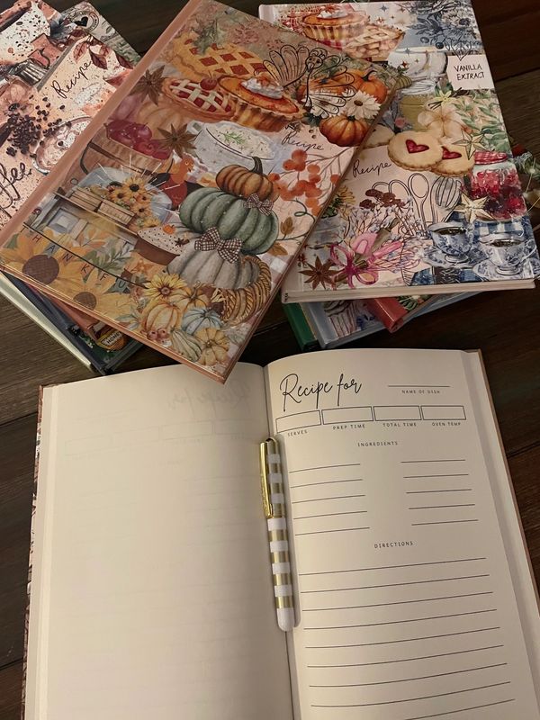 A treasured keepsake recipe book, perfect for storing family recipes and gifting filled or blank