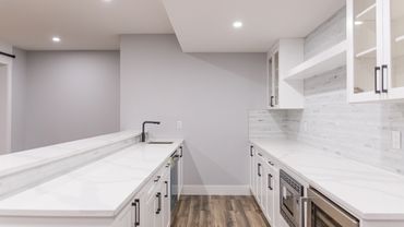 Kitchen and wet bar installation