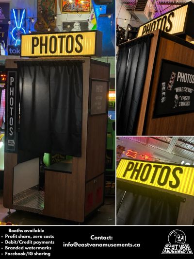 Our retro photobooth ready to place at a buzy location on profit share.