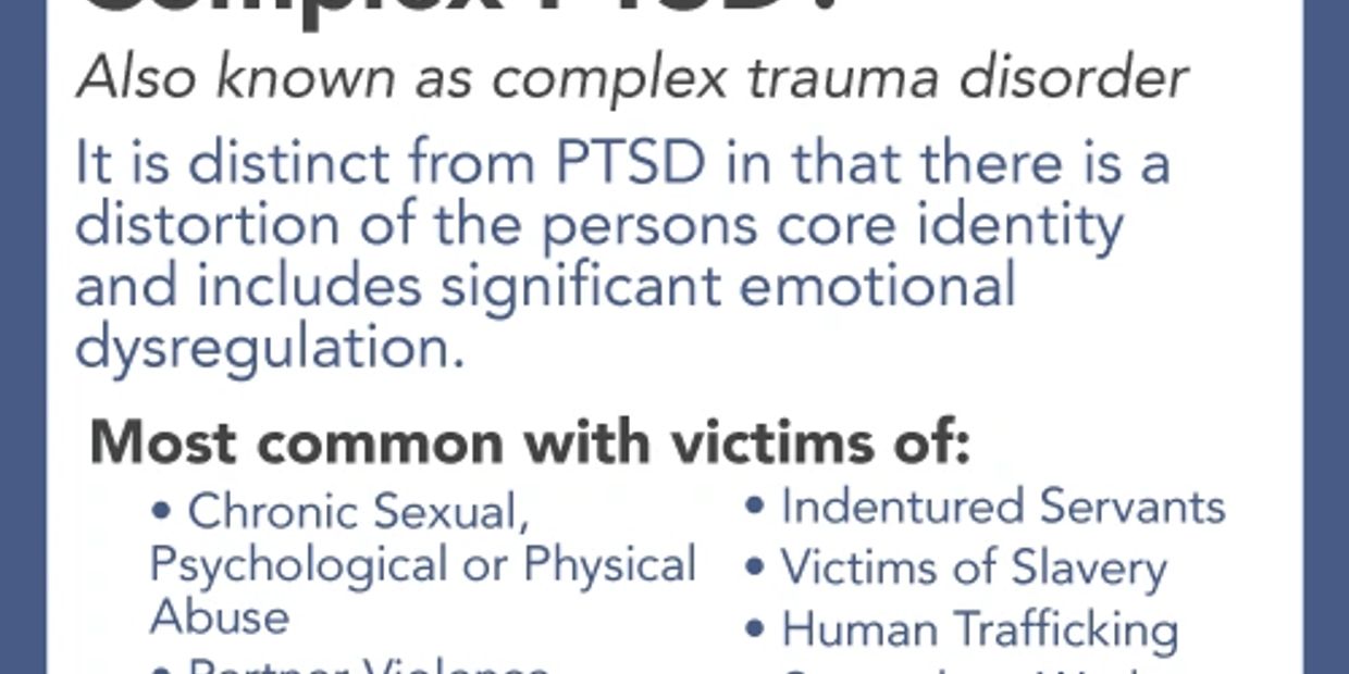 Text Explaining what Complex PTSD is