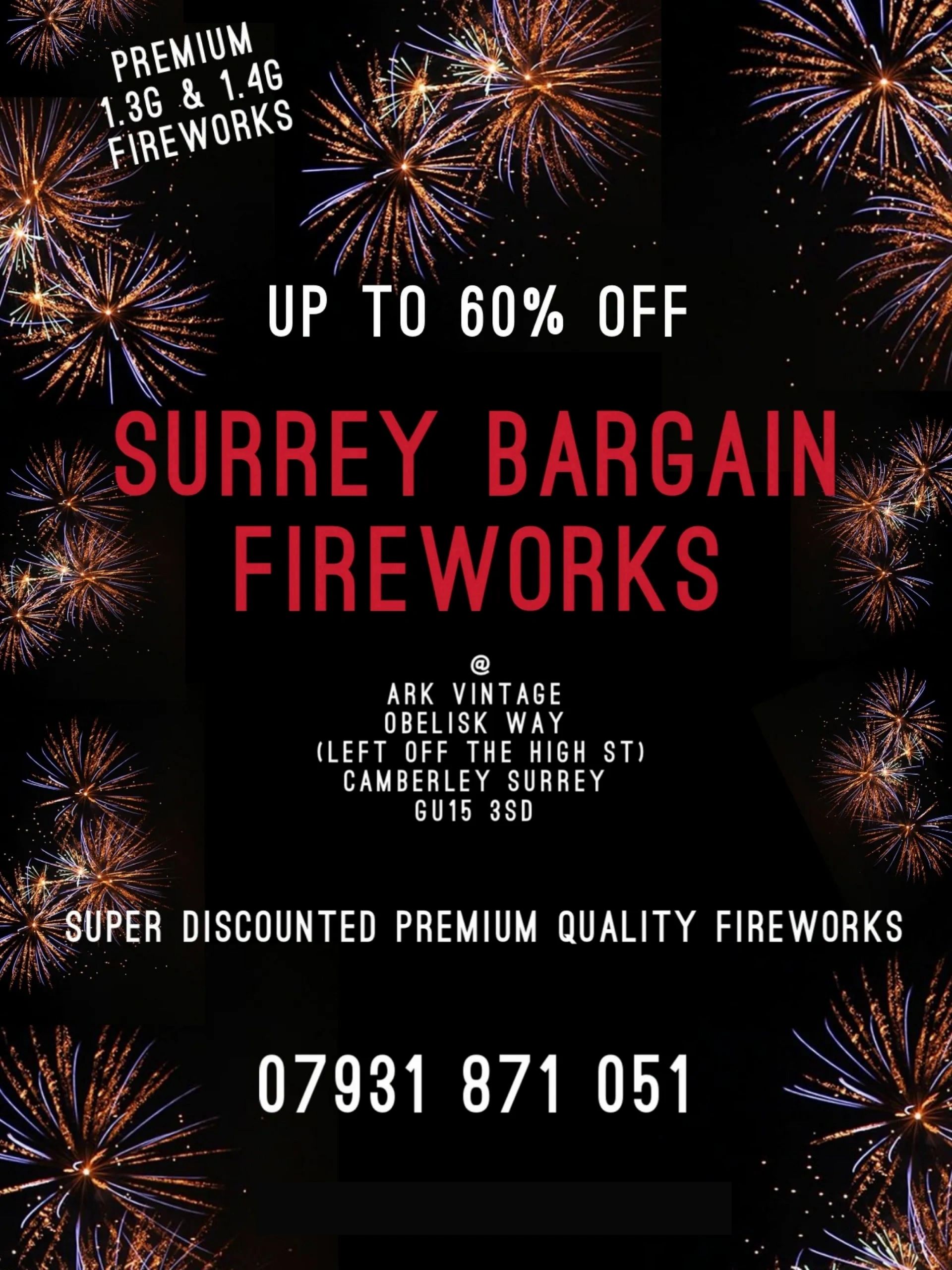 Surrey Bargain Fireworks