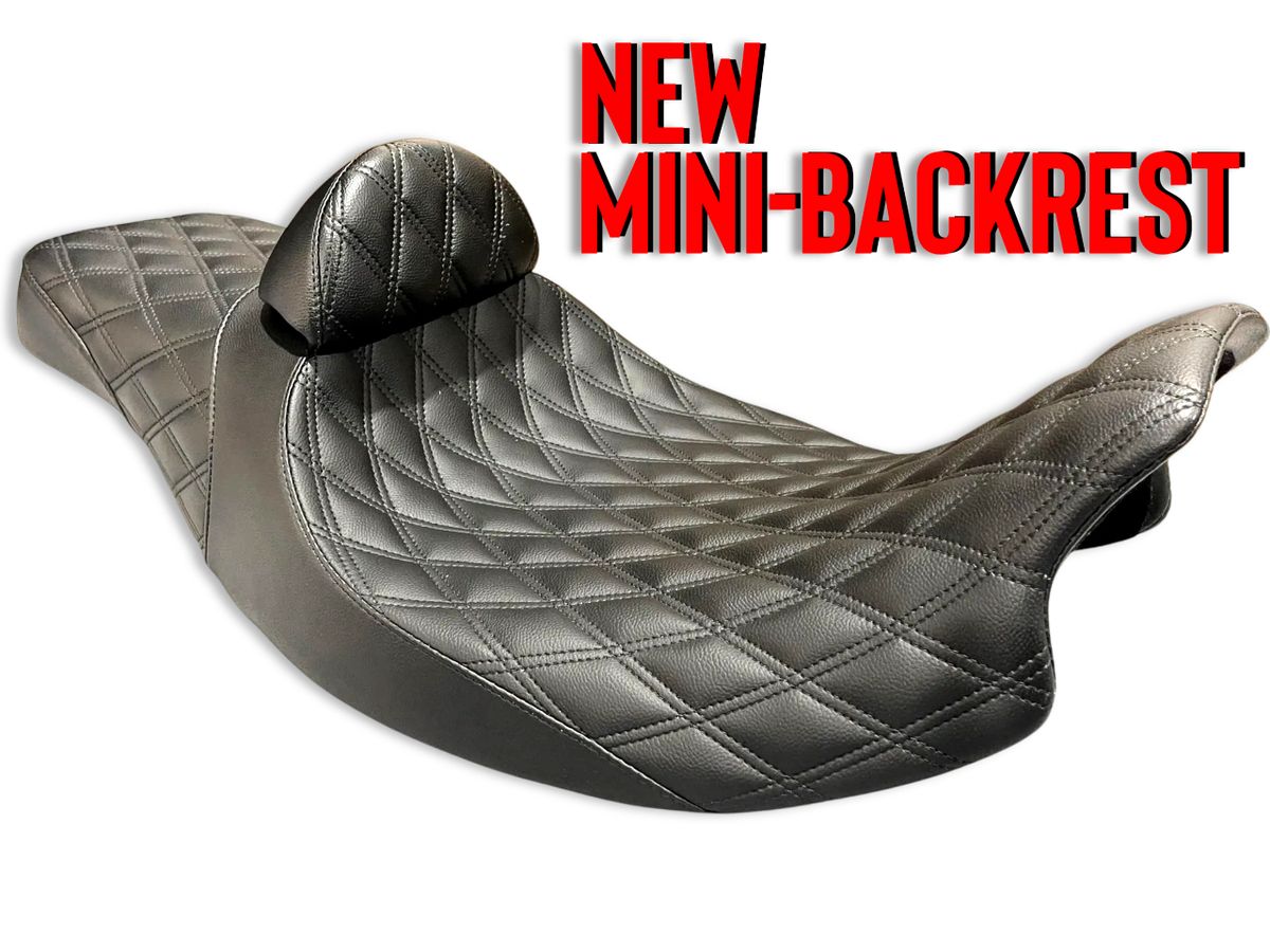 BAGGER/TOURING: SQUAREBACK/FASTBACK + NEW MINI-BACKREST: Double Diamond ...