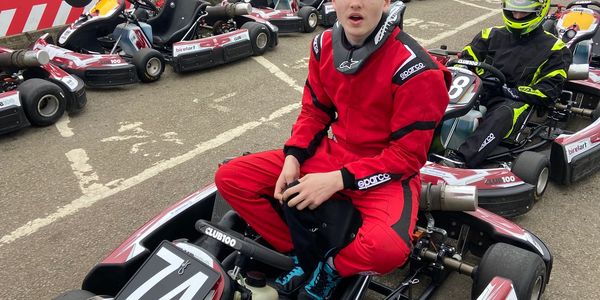 Spencer Roest in Club100 Whilton Mill gokart track