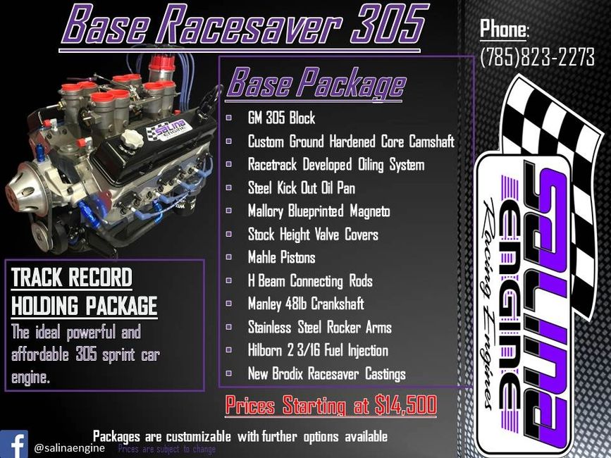 Salina Engine Racesaver 305 sprint car engine, Sprint car, 305 sprint, racesaver nationals, sprint