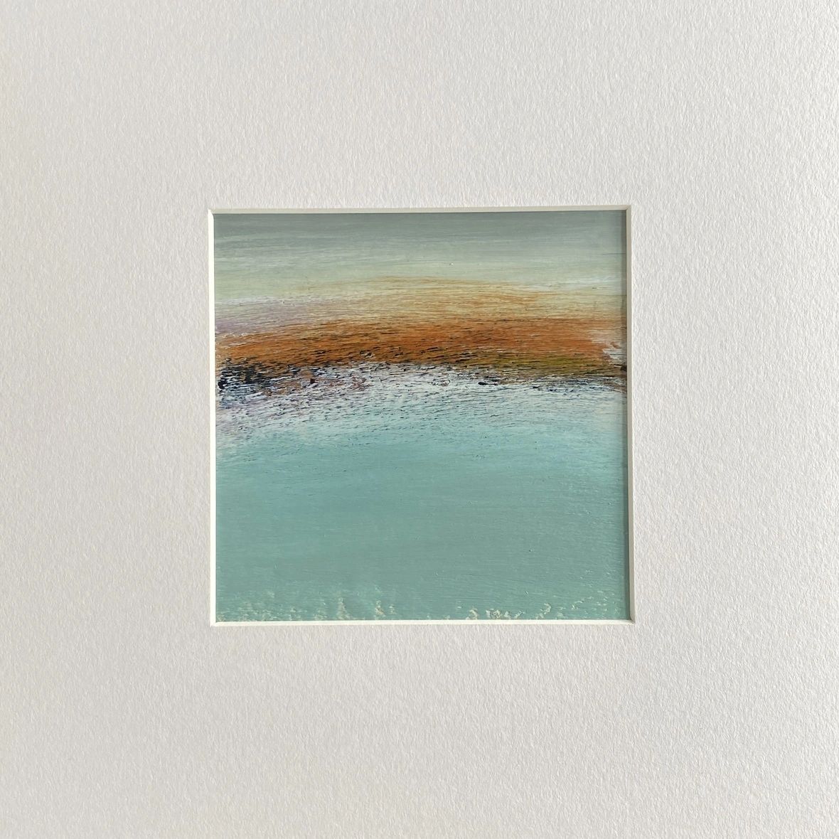 a small jewel like painting of the sea and the colours of St Ives, Sunset & Sea