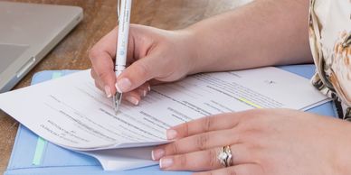 remote senior immigration paralegal reviewing a case to ensure it meets all guidelines and requireme