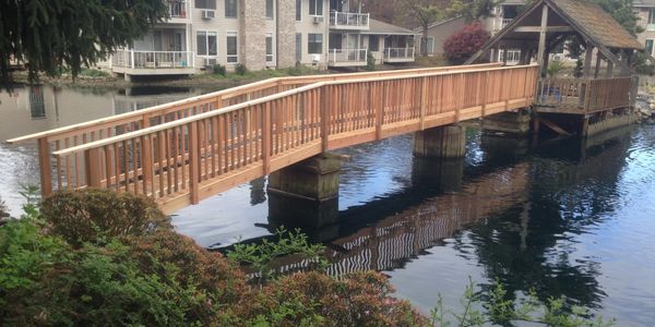 rebuilt deck bridge