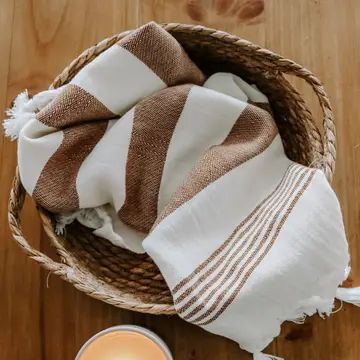 Neutral Turkish Cotton Hand Towel