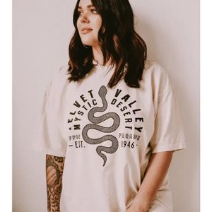Velvet Valley Western Boho Graphic Tee - Ivory-large