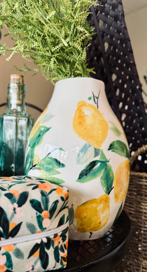 lemon vase tall