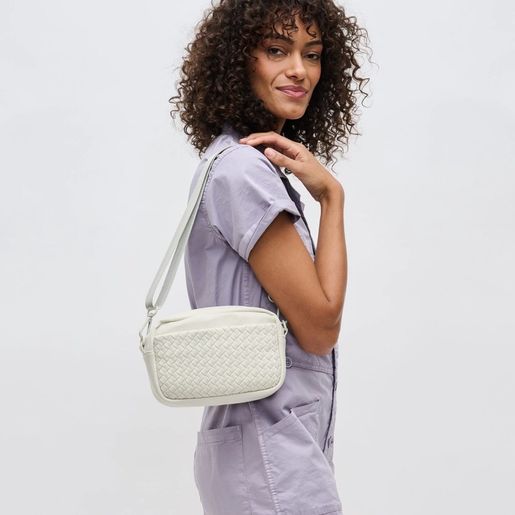 Inspiration - Woven Neoprene Crossbody - Bone