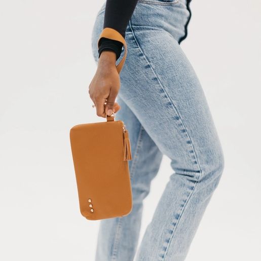 Cece Card Holder Clutch Bag - Brown - Image 2