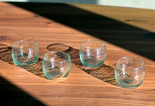 Moroccan Stemless Goblet - Clear - Image 4