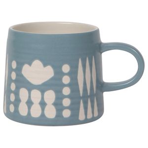 Collage Imprint Stoneware Mug 