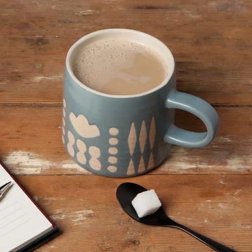 Collage Imprint Stoneware Mug  - Image 4