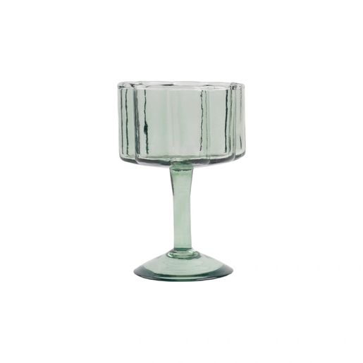 Daisy Wine Glass Green S