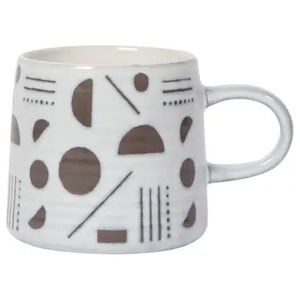 Domino Imprint Stoneware Mugs