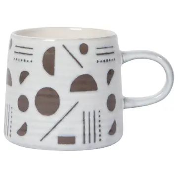 Domino Imprint Stoneware Mugs