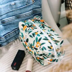 Mini Makeup Bag | Sage Citrus