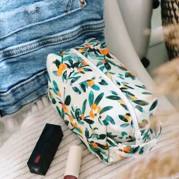 Mini Makeup Bag | Sage Citrus
