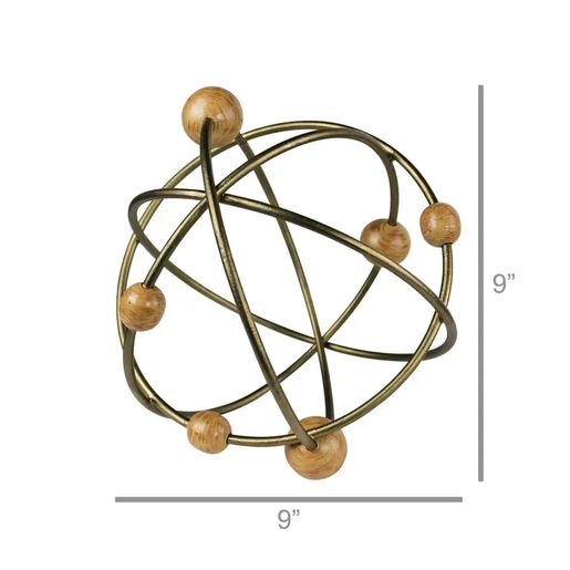 Oberon Wire & Wood Sphere - Med - Image 2