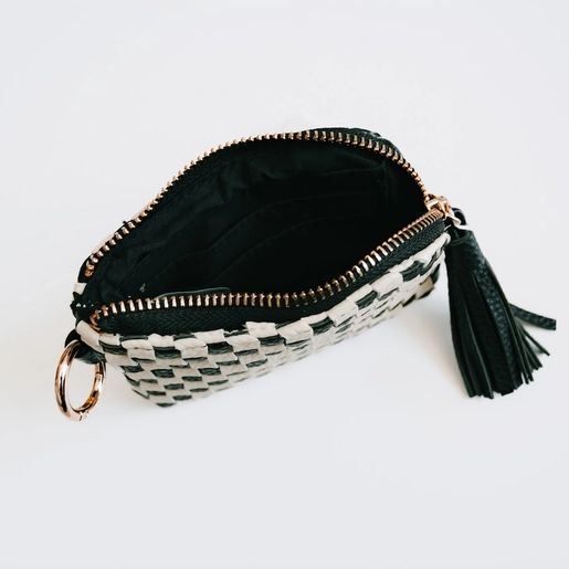 Paris B & W Checker Card Wallet - Image 2