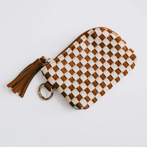 Paris Camel Checker Card Wallet