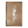 Brown Floral Framed Print