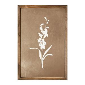 Brown Floral Framed Print