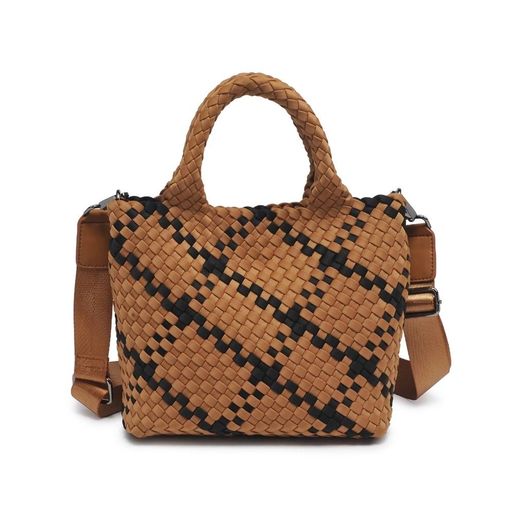 Sky's the Limit - Sand Black Small Woven Neoprene Crossbody - Image 2