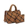 Sky's the Limit - Sand Black Small Woven Neoprene Crossbody - Image 8