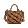 Sky's the Limit - Sand Black Small Woven Neoprene Crossbody - Image 4