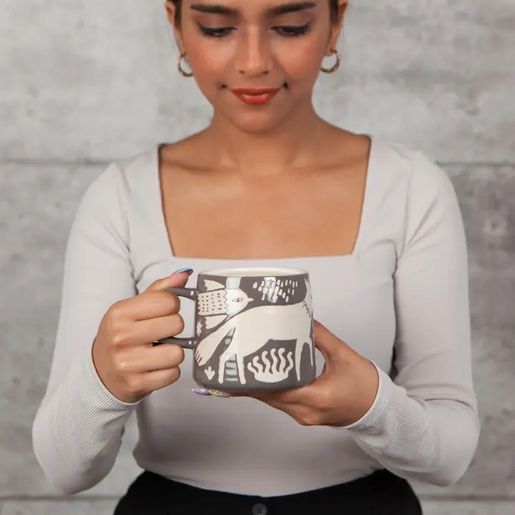Timber Imprint Stoneware Mug - Image 3