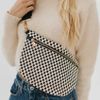 Checker Blk Westlyn Woven Bum Bag - Image 2