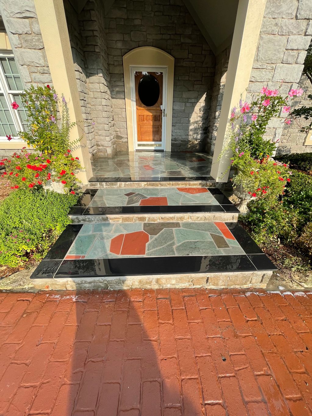 Stone Porch Repaired
