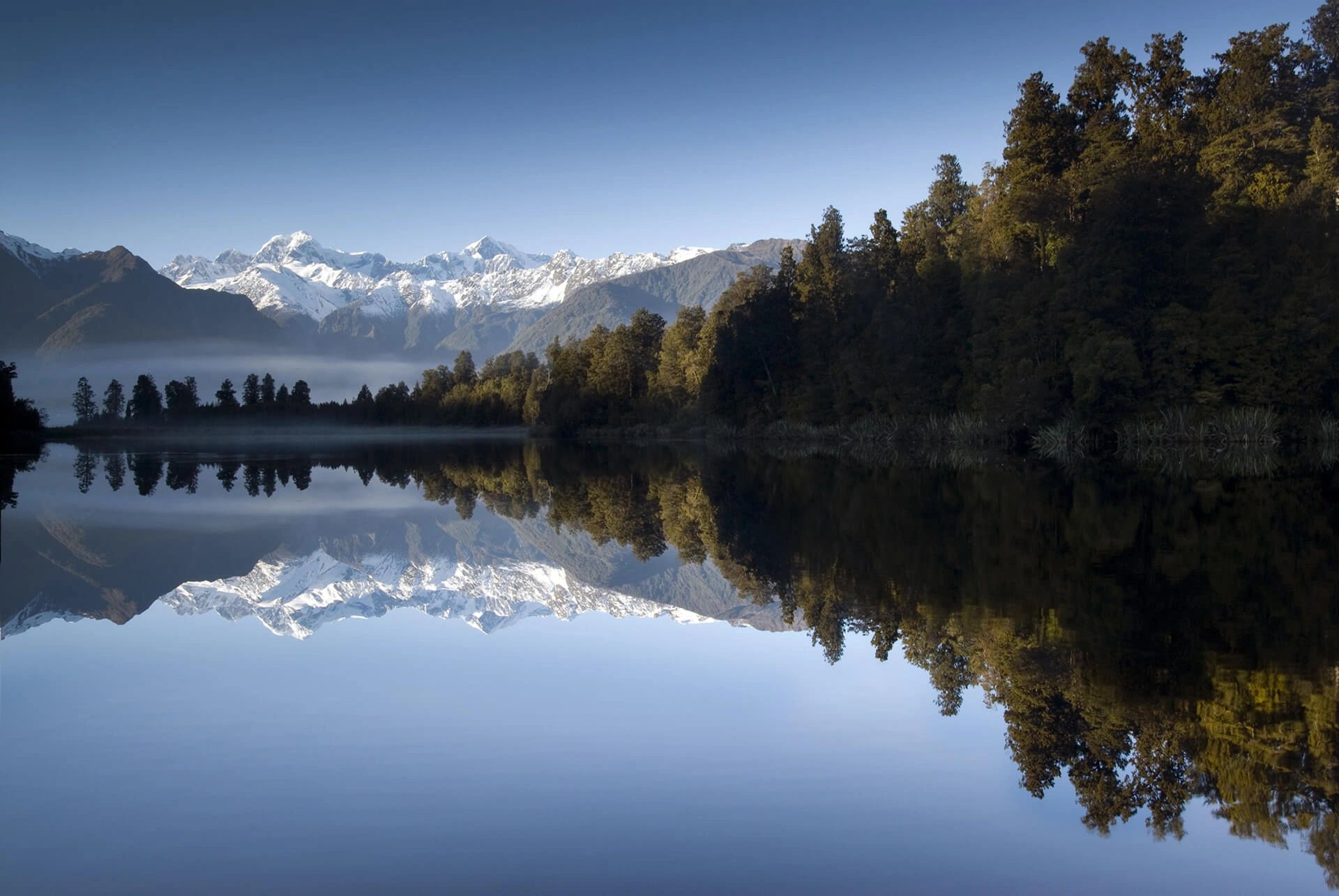 mountain and lake landscape