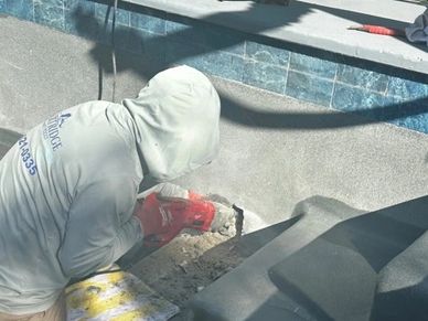 pool light leak repair