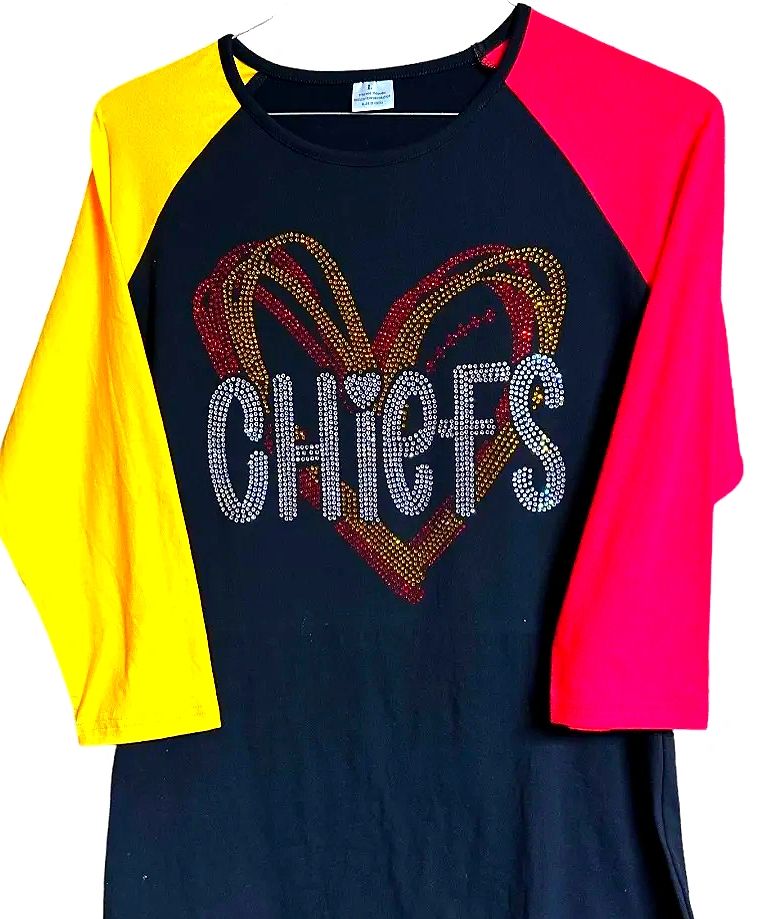 Kansas City Chiefs (White Arrowhead) Rhinestone Bling Design – PMG Angel  Creations