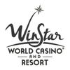 Logo of Winstar World Casino and Resort in black and white.