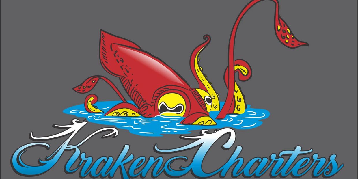 Kraken charters Fishing logo