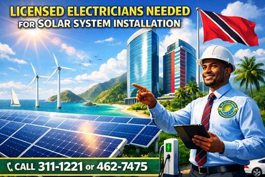 Licensed electricians needed for solar system installation with contact numbers provided.