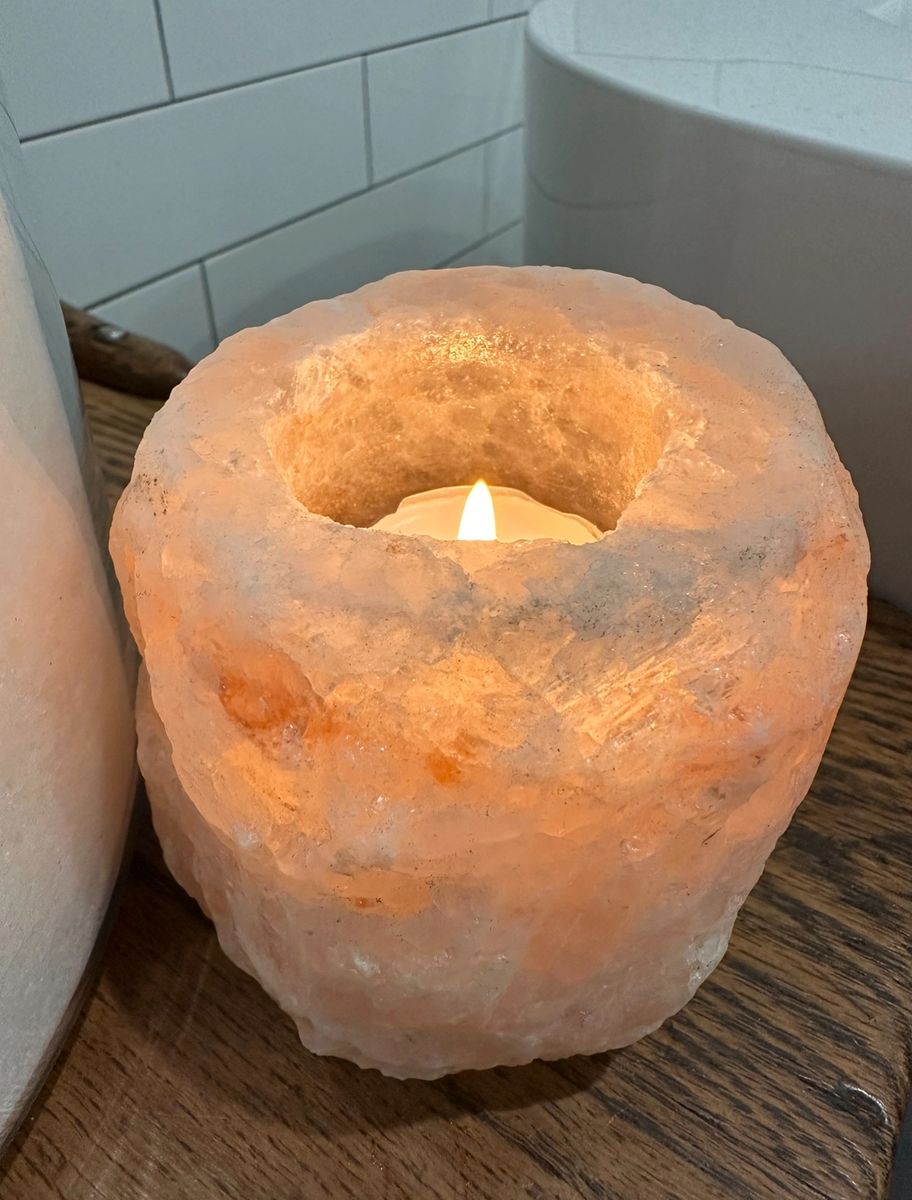 Himalayan Crystal Salt Candle HolderTea light