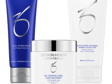 zo medical
cleanser
toner
scrub
micro dermabrasion
obagi