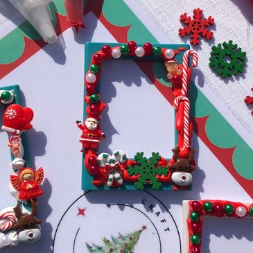 Decoden art and craft especially for Christmas events and parties.