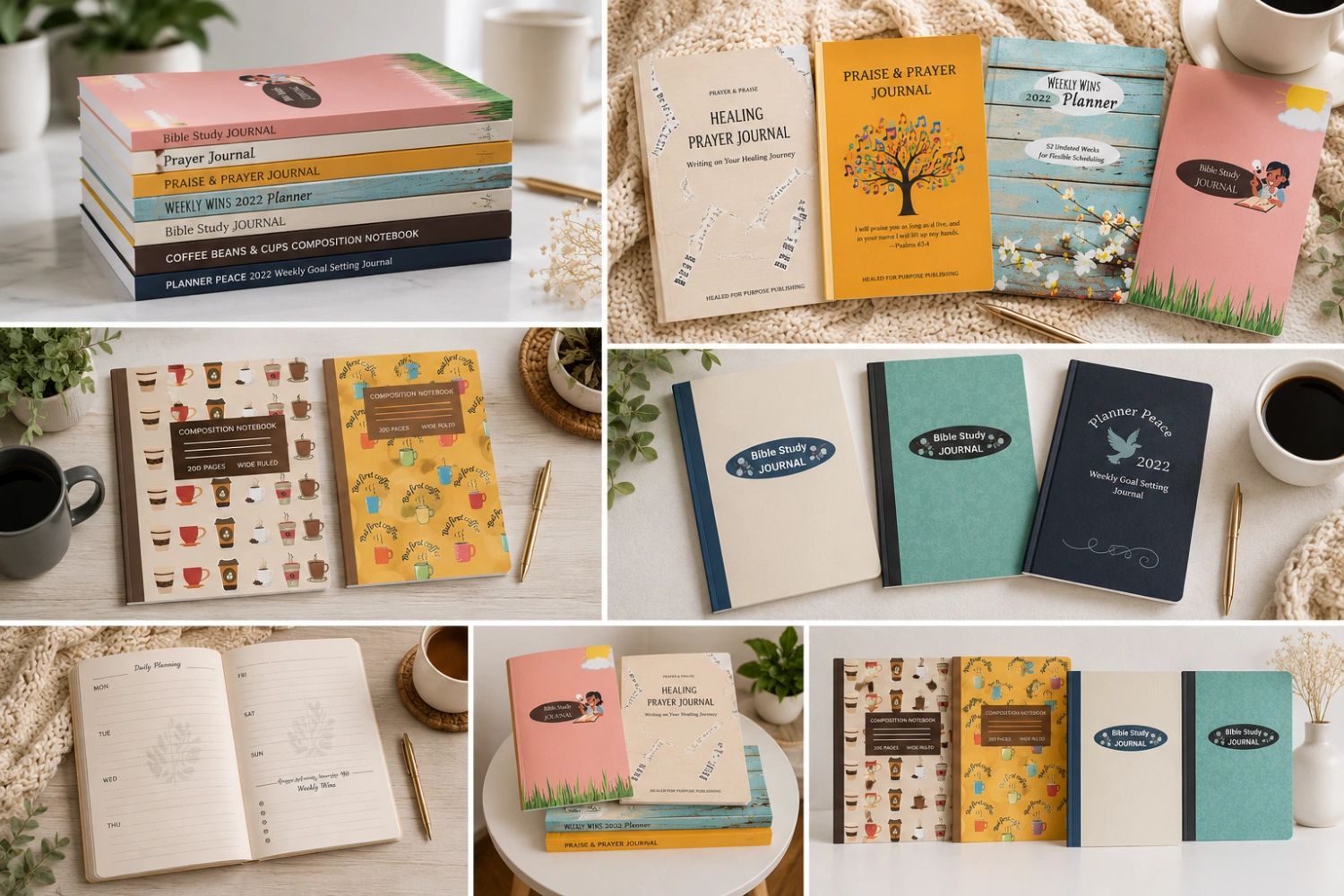 Creating journals, devotionals, and inspirational publications that encourage faith, purposeful livi