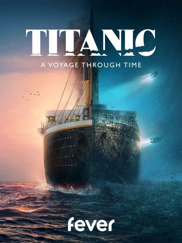 Póster del Titanic mostrando su viaje en el tiempo.