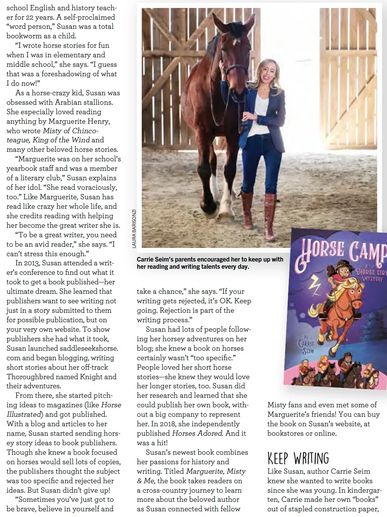 Young Rider Magazine: HORSE CAMP: A HORSE GIRL MYSTERY ... career advice from three horse authors.