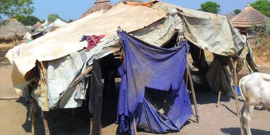 Poor living conditions in South Sudanese refugee camp