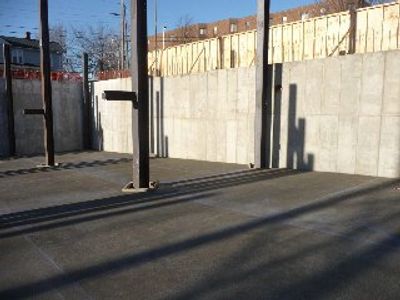 commercial concrete  construction on the display