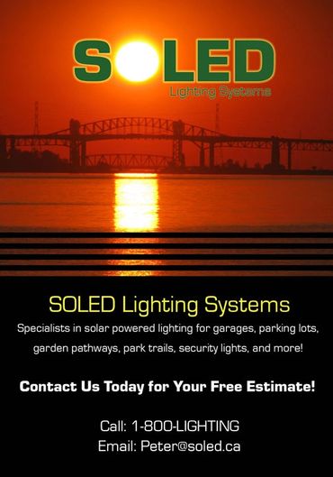 Half page flyer for SoLED systems. 